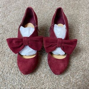 Velvet booties